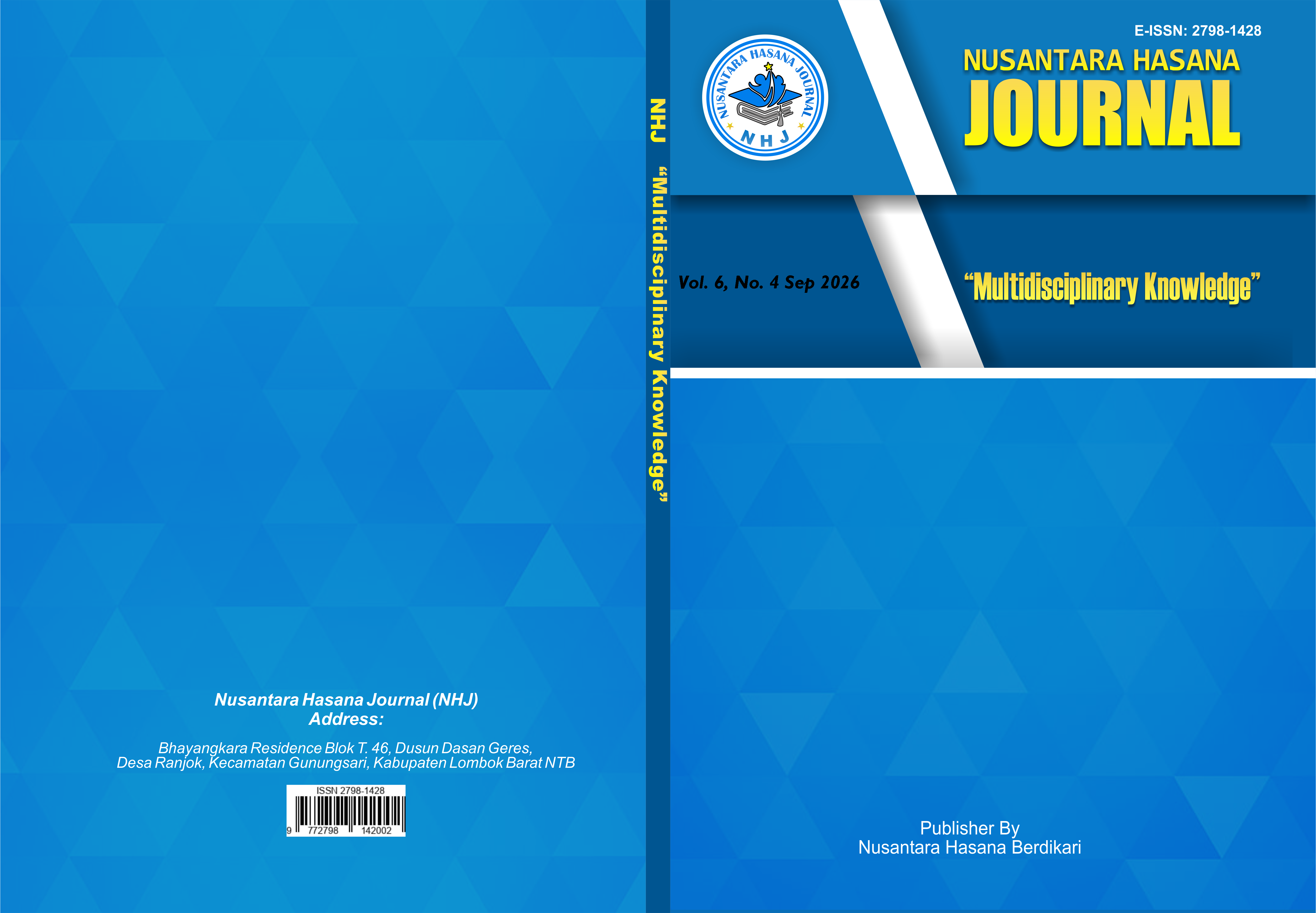 					View Vol. 6 No. 4 (2026): Nusantara Hasana Journal, September 2026
				